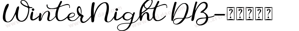 WinterNight DB字体转换